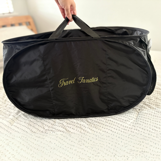 Travel Fanatics Collapsible Laundry Basket for Travel