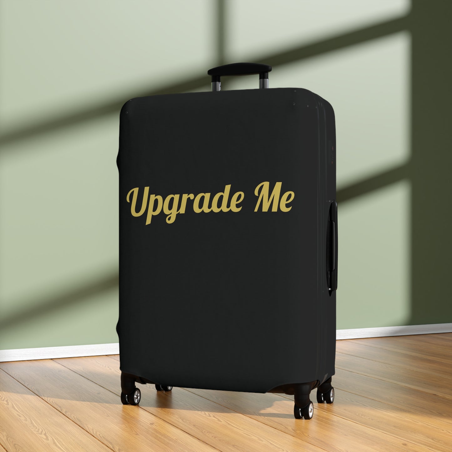 Upgrade Me Black Luggage Cover