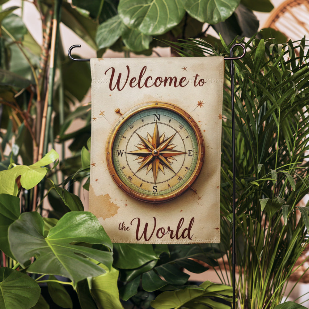 Welcome to the World Garden Flag