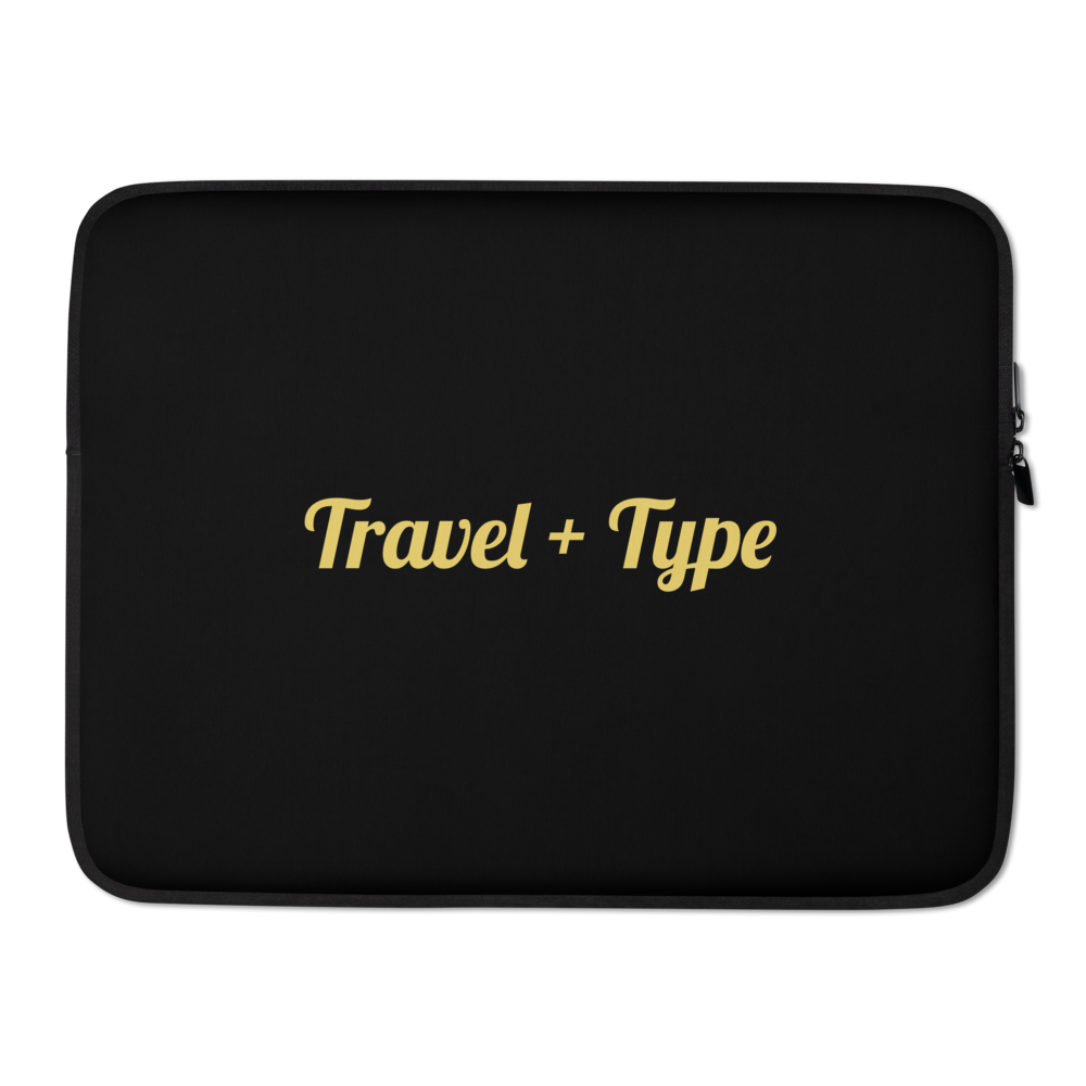 Travel Fanatics "Travel + Type" Laptop Sleeve