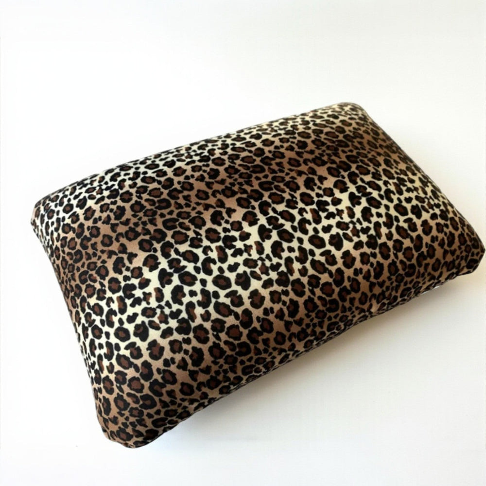 rectangle leopard pillow