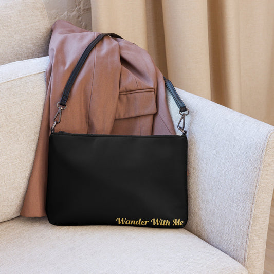 Wander With Me Black Crossbody Bag