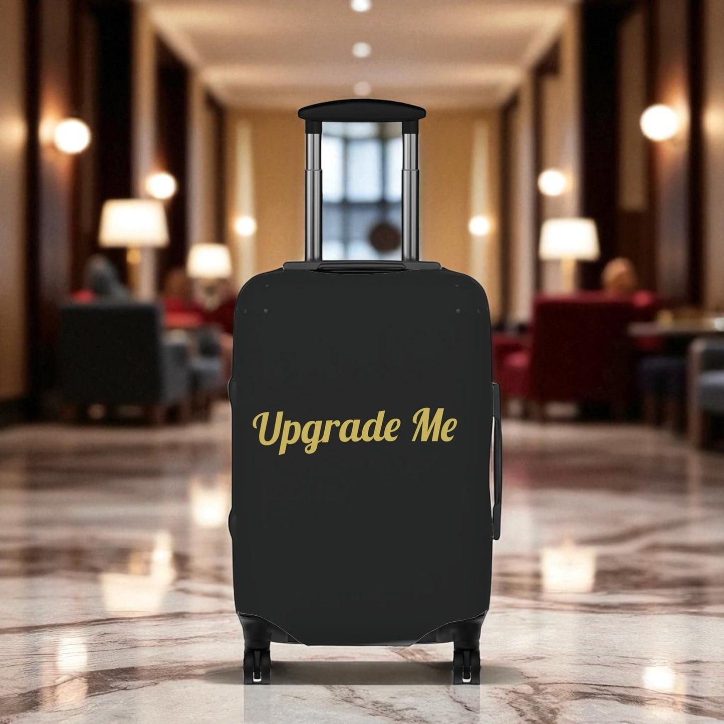 Upgrade Me Black Luggage Cover