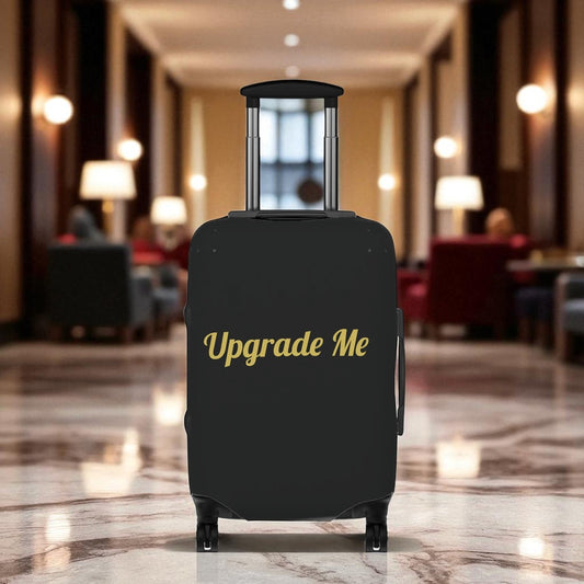 Upgrade Me Black Luggage Cover