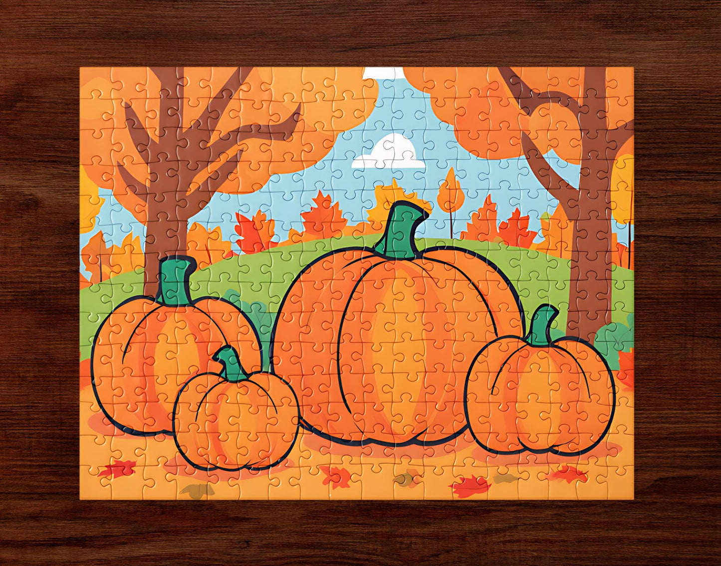 Engaging Pumpkin Puzzle for Fall: 252 Piece Autumn Fun