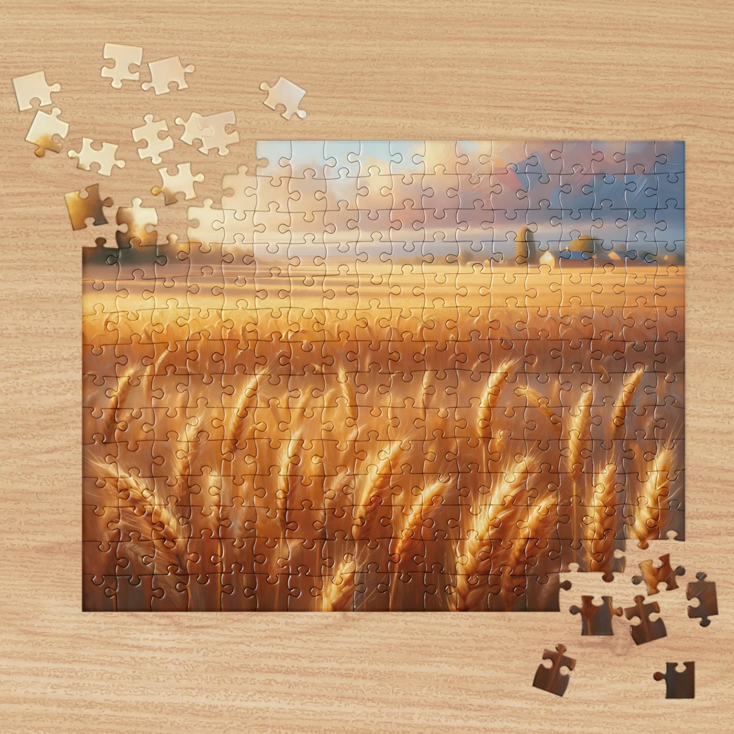 Swiftie Fearless Golden Fields Puzzle - Swiftie Gift for Fans, 252 or 520 Piece Jigsaw, Nostalgic Wheat Fields Decor