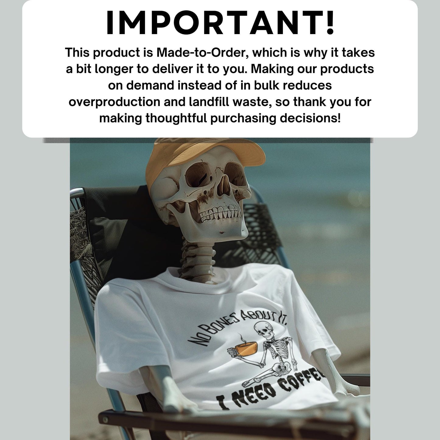 No Bones About It: Funny Skeleton Halloween T-Shirt, Cool Graphic Tee, Perfect Fall Fashion