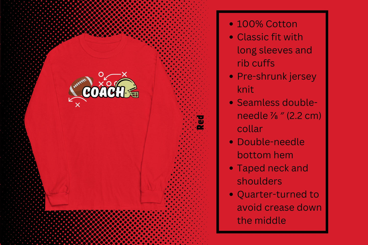 Coach Football T-Shirt | Apparel for Game Day Enthusiasts & Sport Coaches (2)