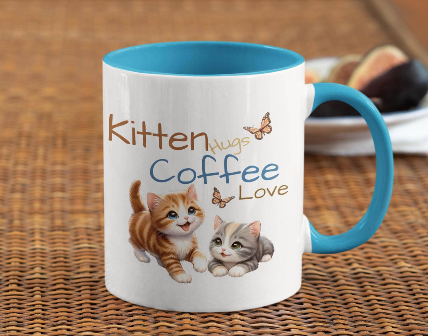 Adorable Kitten Coffee Mug  Cute Cat Lover Gift, Ceramic 11oz & 15oz, Colorful Inside, Dishwasher Safe, Perfect for Morning Coffee