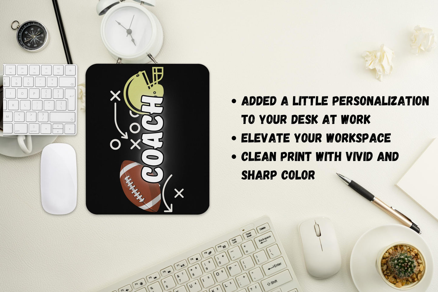 Coach Mouse Pad for Gamers & Office