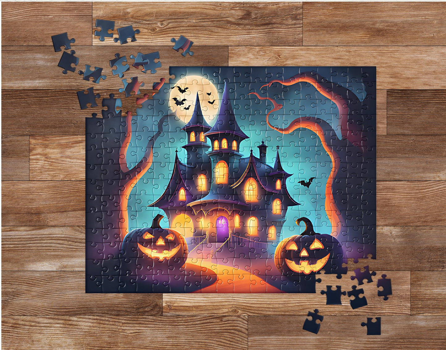 Haunted House Halloween Jigsaw Puzzle  252 Pieces of Spooky Fun for All Ages