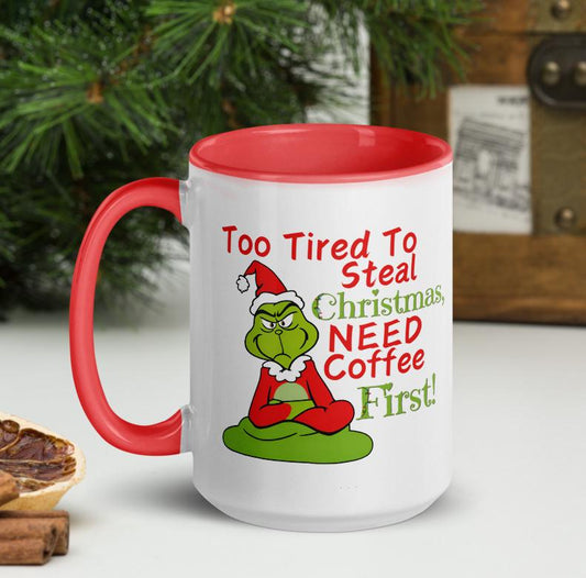 Grinch Coffee Mug - Fun Christmas Gift, Holiday Mug with Colorful Design, 11oz Ceramic, Dishwasher & Microwave Safe