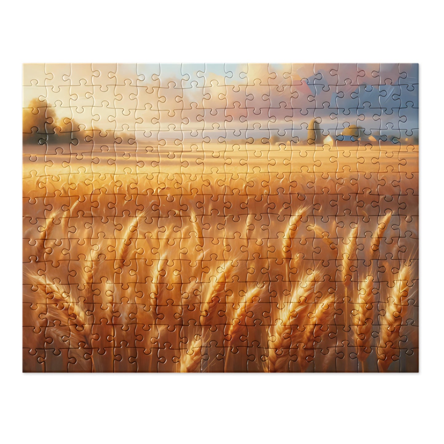 Swiftie Fearless Golden Fields Puzzle - Swiftie Gift for Fans, 252 or 520 Piece Jigsaw, Nostalgic Wheat Fields Decor