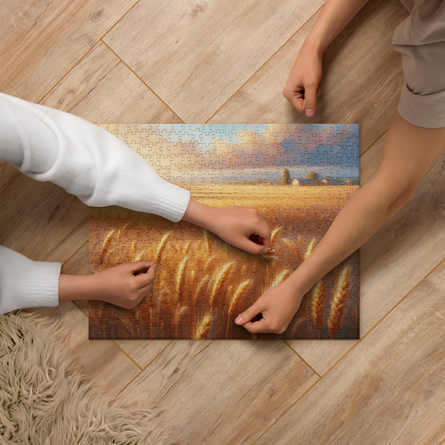 Swiftie Fearless Golden Fields Puzzle - Swiftie Gift for Fans, 252 or 520 Piece Jigsaw, Nostalgic Wheat Fields Decor