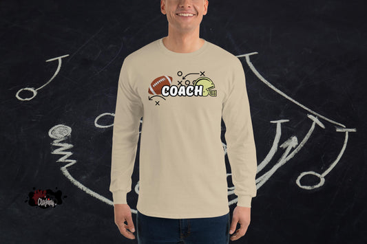 Coach Football T-Shirt | Apparel for Game Day Enthusiasts & Sport Coaches (1)