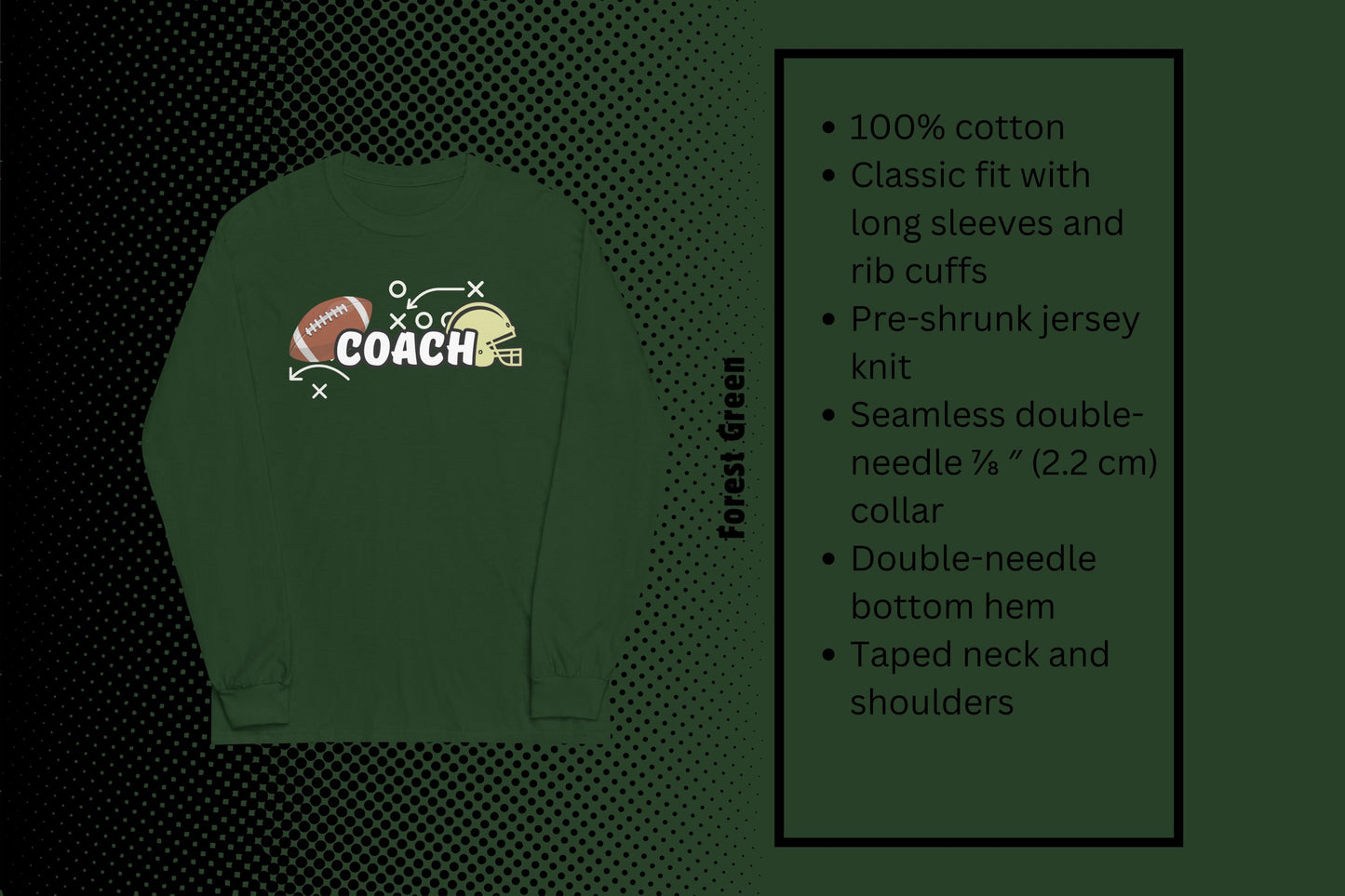 Coach Football T-Shirt | Apparel for Game Day Enthusiasts & Sport Coaches (2)