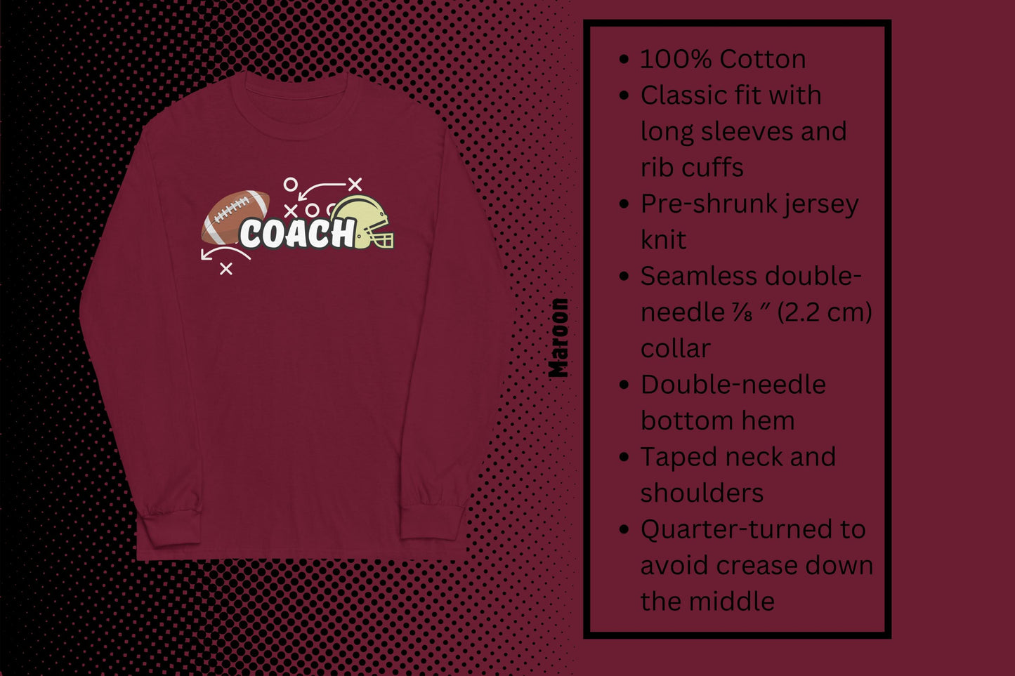 Coach Football T-Shirt | Apparel for Game Day Enthusiasts & Sport Coaches (2)