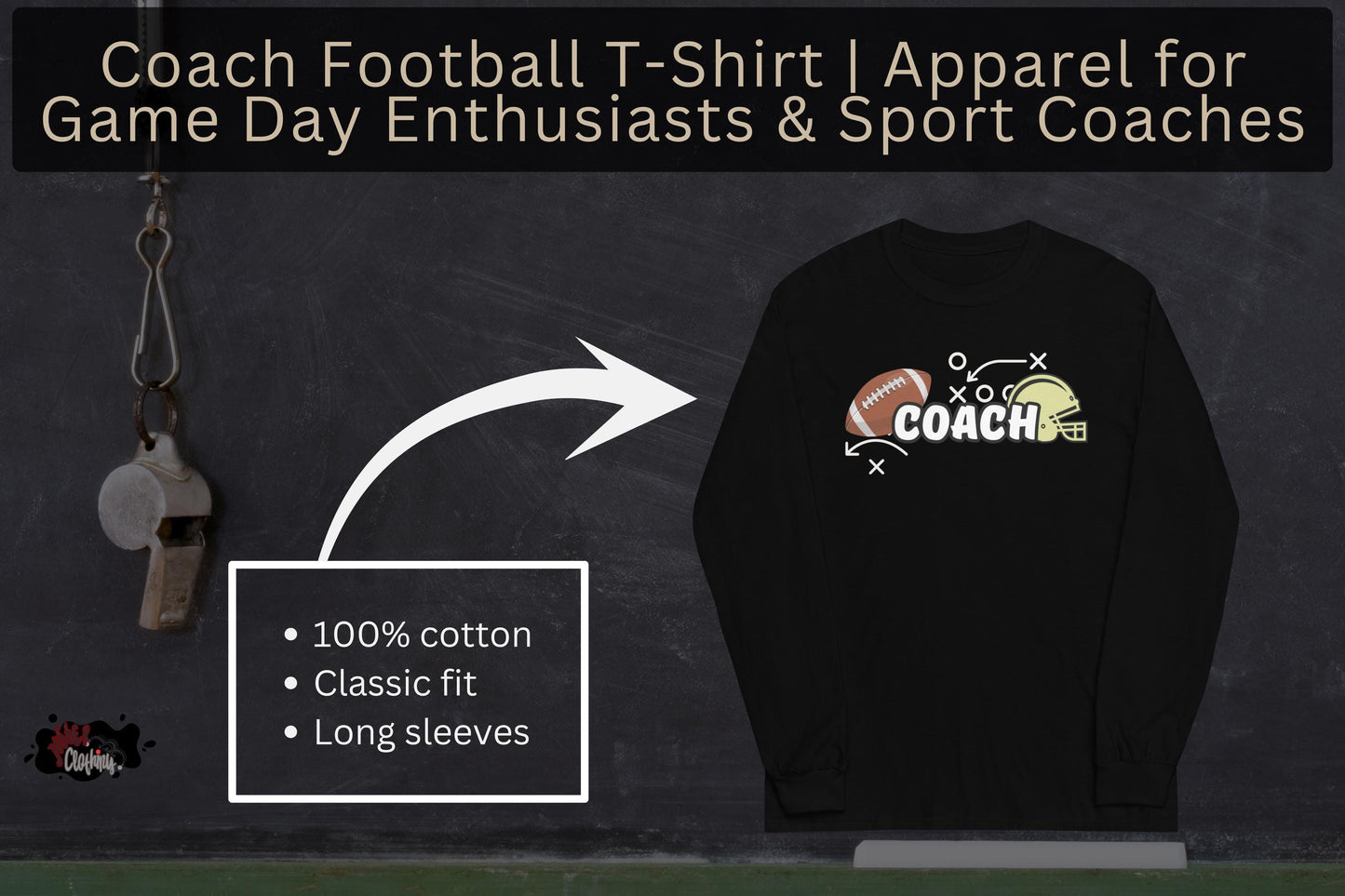 Coach Football T-Shirt | Apparel for Game Day Enthusiasts & Sport Coaches (2)