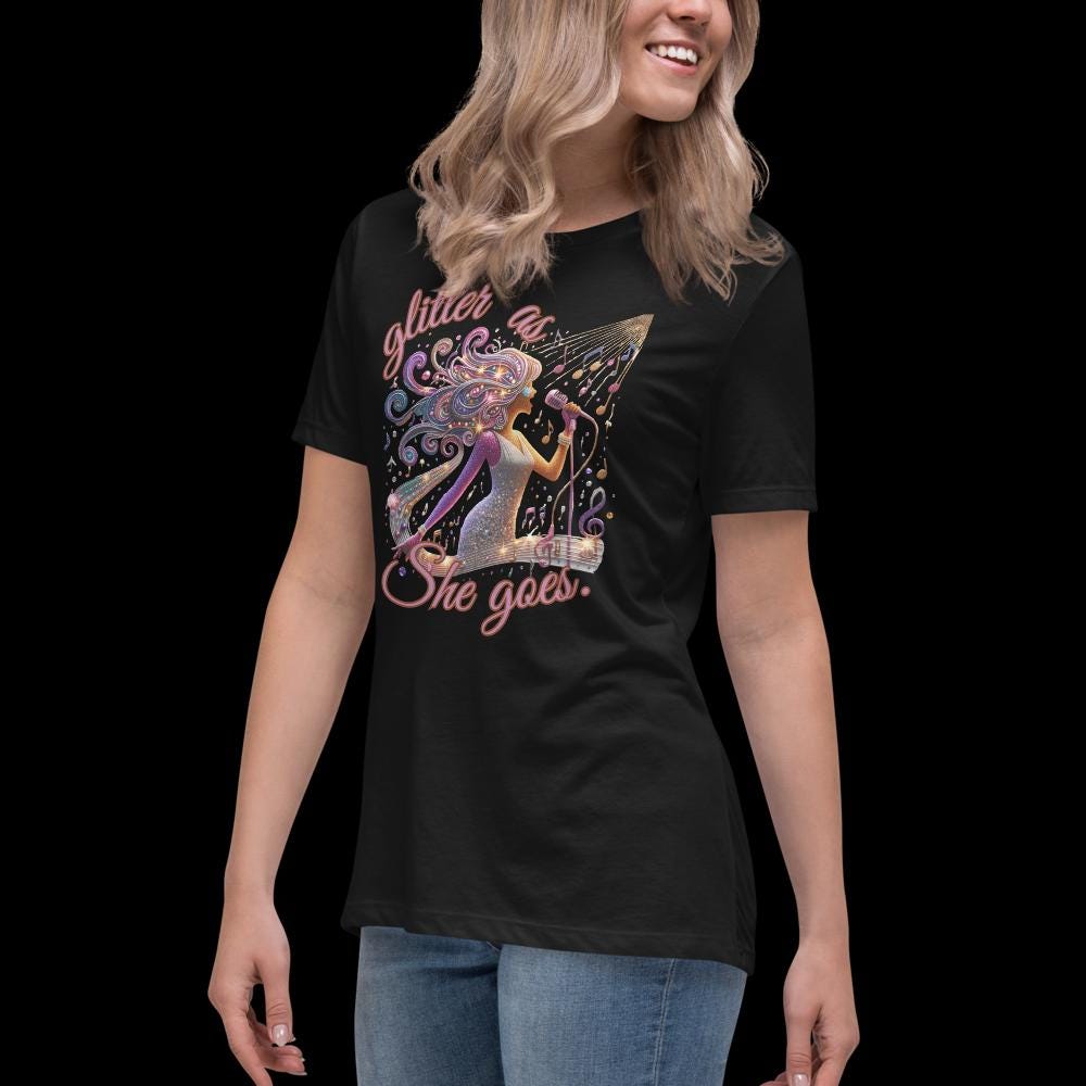 Glitter as She Goes - Taylor Swift T-Shirt - Concert T-Shirt - Perfect for Swifties!