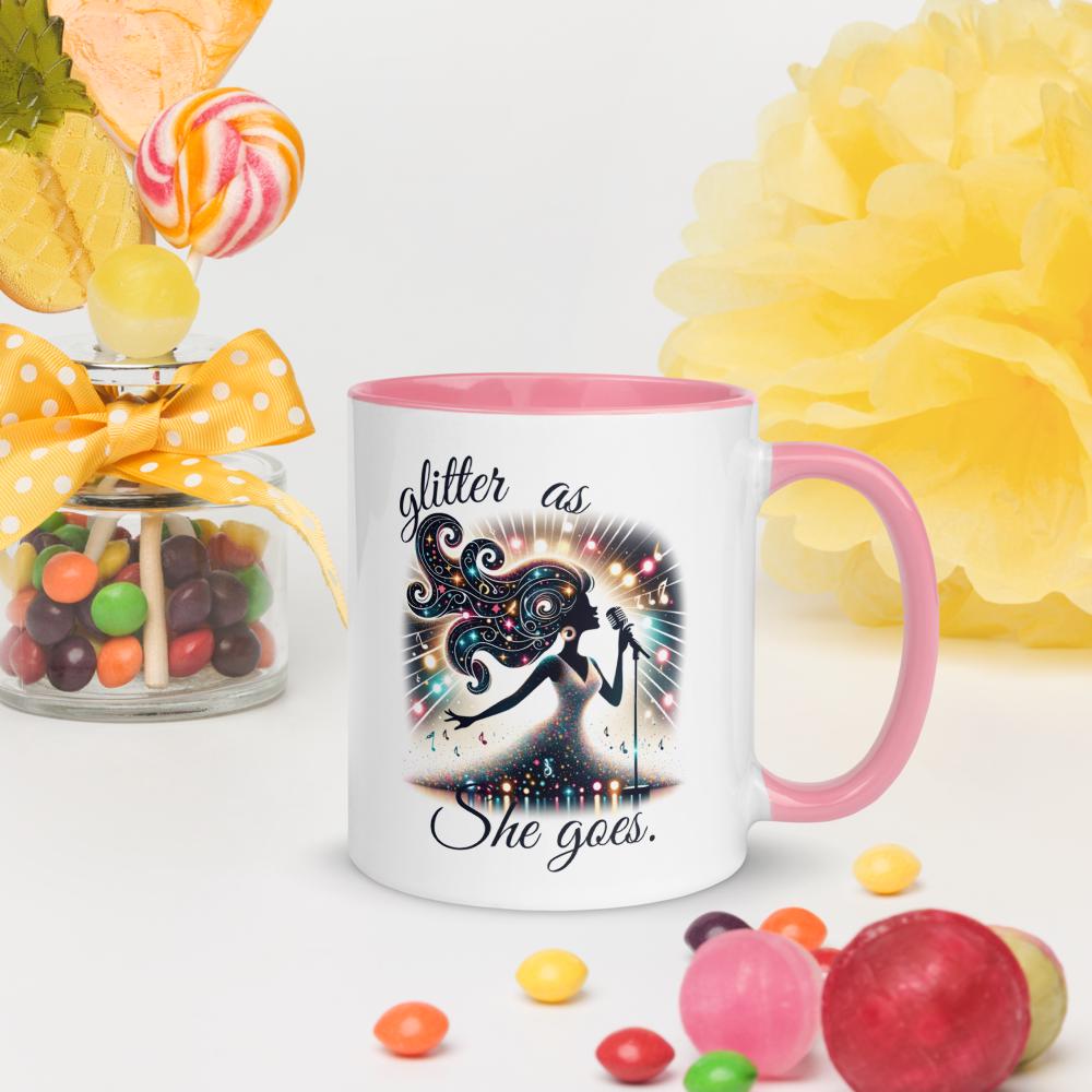 Glitter as She Goes Coffee Mugs - Custom Taylor Swift Fan Gift - Available in 11 and 15 oz