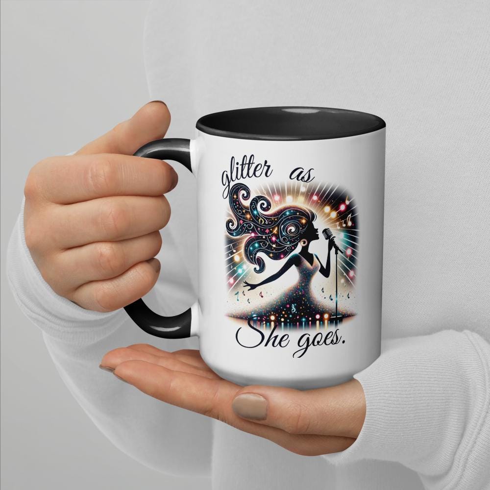 Glitter as She Goes Coffee Mugs - Custom Taylor Swift Fan Gift - Available in 11 and 15 oz