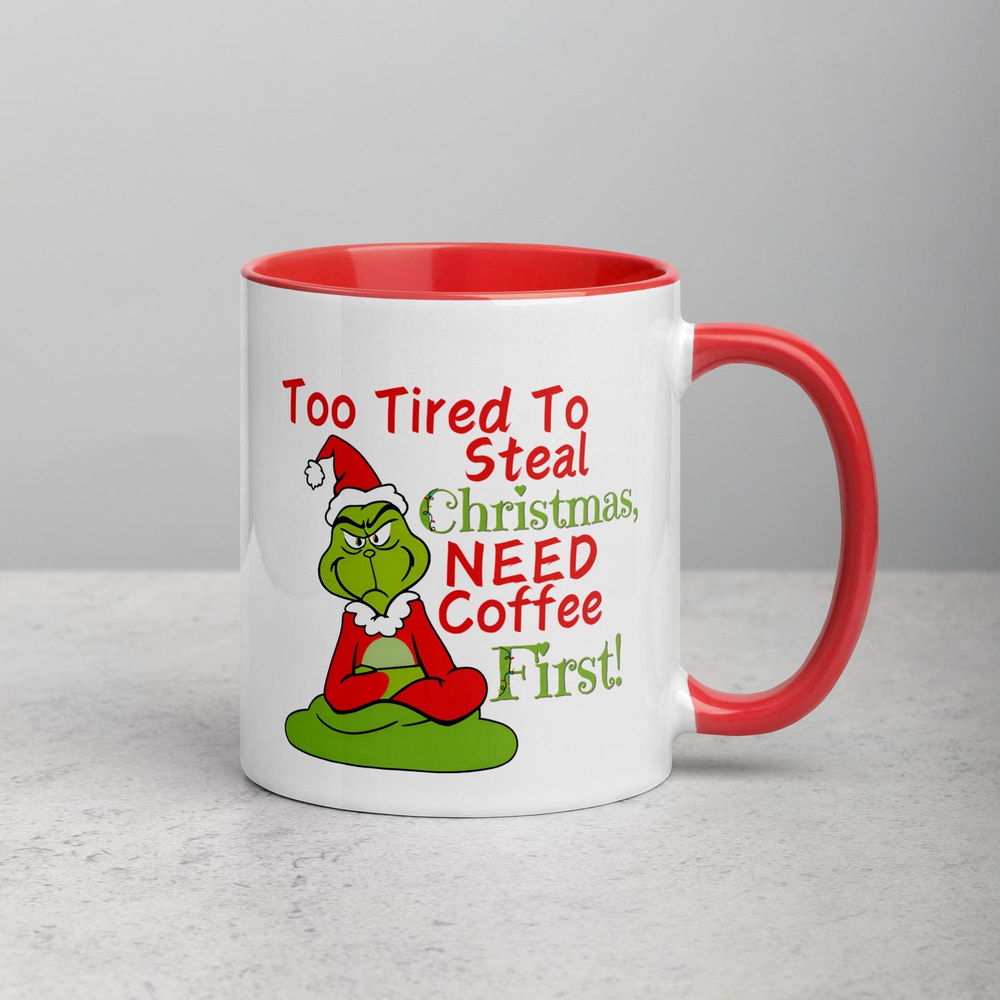 Grinch Coffee Mug - Fun Christmas Gift, Holiday Mug with Colorful Design, 11oz Ceramic, Dishwasher & Microwave Safe