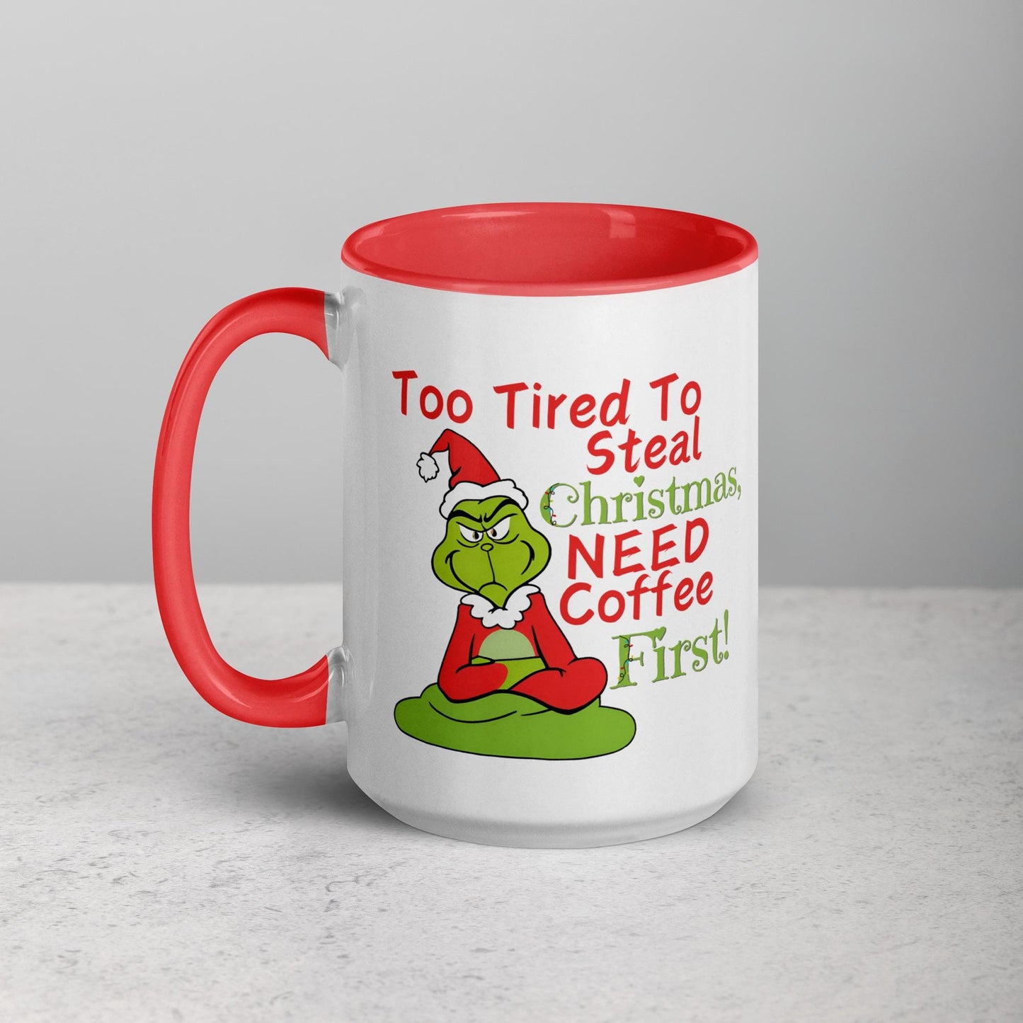 Grinch Coffee Mug - Fun Christmas Gift, Holiday Mug with Colorful Design, 11oz Ceramic, Dishwasher & Microwave Safe