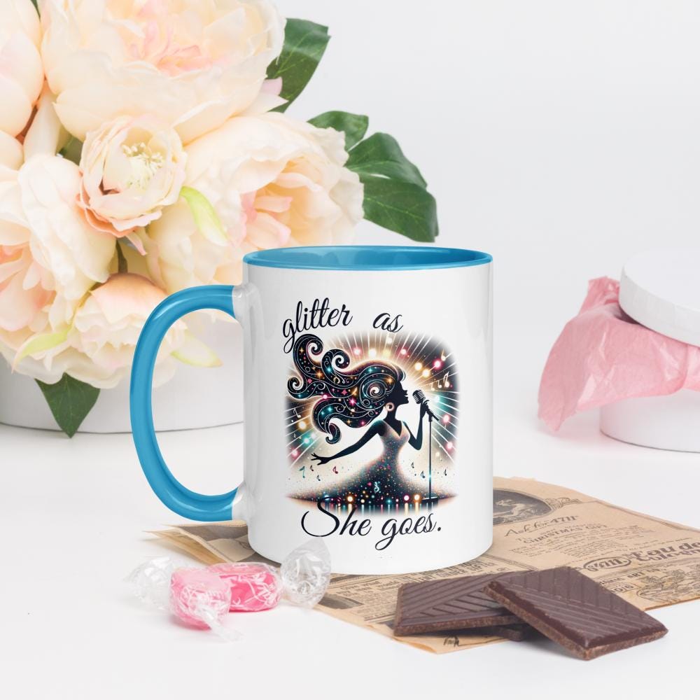 Glitter as She Goes Coffee Mugs - Custom Taylor Swift Fan Gift - Available in 11 and 15 oz