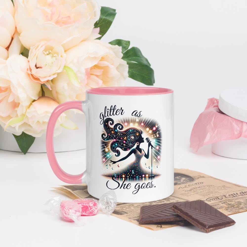 Glitter as She Goes Coffee Mugs - Custom Taylor Swift Fan Gift - Available in 11 and 15 oz