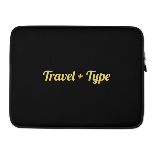 Travel Fanatics "Travel + Type" Laptop Sleeve